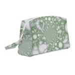 Green Abstract Fractal Background Texture Wristlet Pouch Bag (Medium)