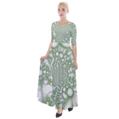 Half Sleeves Maxi Dress 