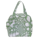 Green Abstract Fractal Background Texture Boxy Hand Bag