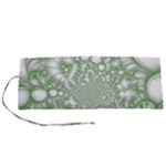 Green Abstract Fractal Background Texture Roll Up Canvas Pencil Holder (S)