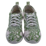 Green Abstract Fractal Background Texture Women Athletic Shoes