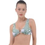 Green Abstract Fractal Background Texture Ring Detail Bikini Top