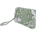 Green Abstract Fractal Background Texture Wristlet Pouch Bag (Small)