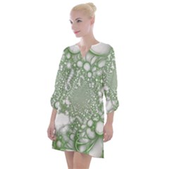 Open Neck Shift Dress 