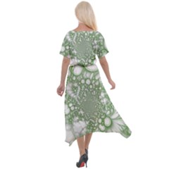 Cross Front Sharkbite Hem Maxi Dress 