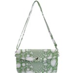 Green Abstract Fractal Background Texture Removable Strap Clutch Bag