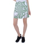 Green Abstract Fractal Background Texture Tennis Skirt