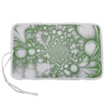 Green Abstract Fractal Background Texture Pen Storage Case (S)