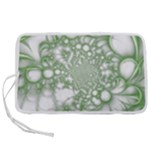 Green Abstract Fractal Background Texture Pen Storage Case (L)