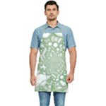 Green Abstract Fractal Background Texture Kitchen Apron