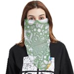 Green Abstract Fractal Background Texture Face Covering Bandana (Triangle)