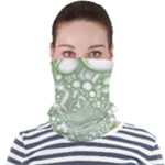 Green Abstract Fractal Background Texture Face Seamless Bandana (Adult)