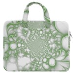 Green Abstract Fractal Background Texture MacBook Pro 13  Double Pocket Laptop Bag