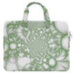 Green Abstract Fractal Background Texture MacBook Pro 13  Double Pocket Laptop Bag