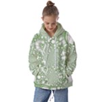 Green Abstract Fractal Background Texture Kids  Oversized Hoodie