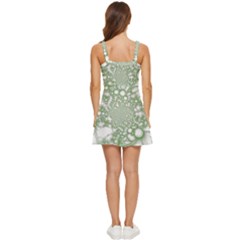 Ruffle Edge Bra Cup Chiffon Mini Dress 