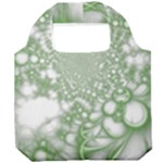 Green Abstract Fractal Background Texture Foldable Grocery Recycle Bag