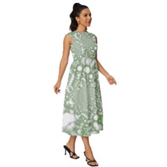 Sleeveless Round Neck Midi Dress 