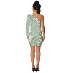 Long Sleeve One Shoulder Mini Dress 