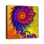 Fractal Spiral Bright Colors Mini Canvas 6  x 6  (Stretched)