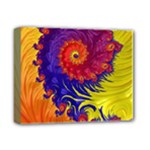 Fractal Spiral Bright Colors Deluxe Canvas 14  x 11  (Stretched)