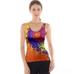 Fractal Spiral Bright Colors Tank Top