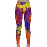 Fractal Spiral Bright Colors Classic Yoga Leggings