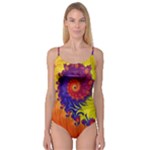 Fractal Spiral Bright Colors Camisole Leotard 