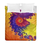 Fractal Spiral Bright Colors Duvet Cover Double Side (Full/ Double Size)