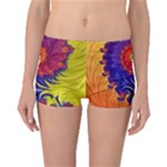 Fractal Spiral Bright Colors Reversible Boyleg Bikini Bottoms