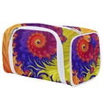 Fractal Spiral Bright Colors Toiletries Pouch