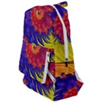 Fractal Spiral Bright Colors Travelers  Backpack