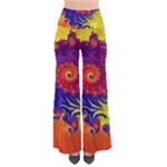 Fractal Spiral Bright Colors So Vintage Palazzo Pants