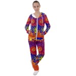 Fractal Spiral Bright Colors Women s Tracksuit