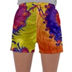 Fractal Spiral Bright Colors Sleepwear Shorts