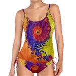 Fractal Spiral Bright Colors Tankini Set