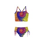 Fractal Spiral Bright Colors Girls  Tankini Swimsuit