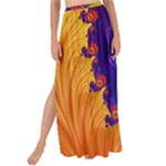 Fractal Spiral Bright Colors Maxi Chiffon Tie-Up Sarong