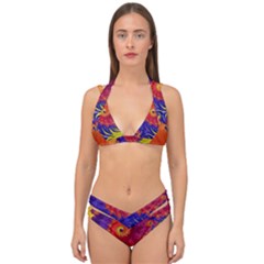 Double Strap Halter Bikini Set 