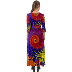 Button Up Boho Maxi Dress 