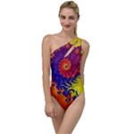 Fractal Spiral Bright Colors To One Side Swimsuit