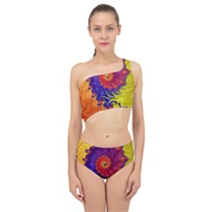 Spliced Up Two Piece Swimsuit 