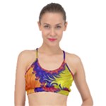 Fractal Spiral Bright Colors Basic Training Sports Bra