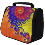 Fractal Spiral Bright Colors Full Print Travel Pouch (Big)