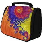 Fractal Spiral Bright Colors Full Print Travel Pouch (Big)