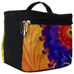 Fractal Spiral Bright Colors Make Up Travel Bag (Big)