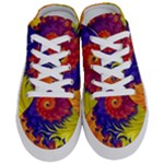 Fractal Spiral Bright Colors Half Slippers