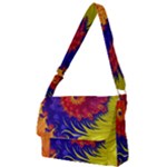 Fractal Spiral Bright Colors Full Print Messenger Bag (S)