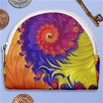 Fractal Spiral Bright Colors Horseshoe Style Canvas Pouch