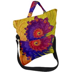 Fold Over Handle Tote Bag 